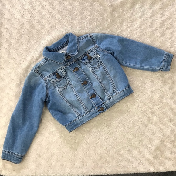 Baby B’Gosh Denim Jean Jacket 3T Light Wash Fading - Picture 4 of 6